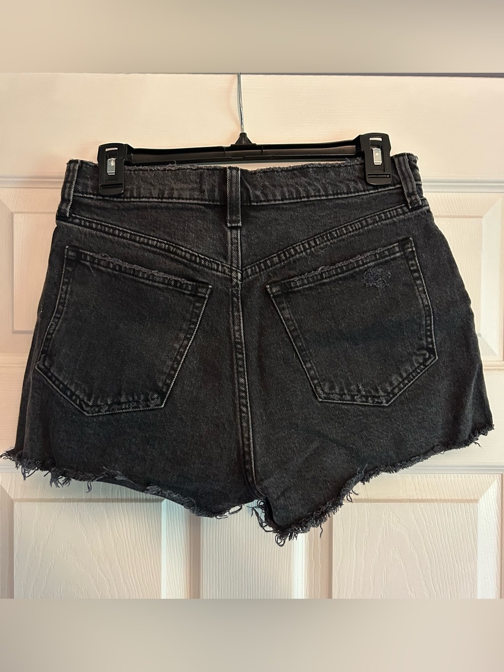 Black High Rise Mom Short - Picture 2 of 3